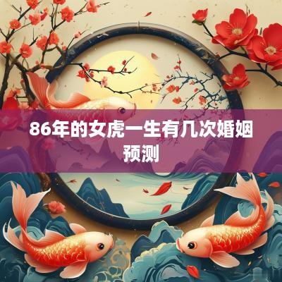 86年的女虎一生有几次婚姻预测
