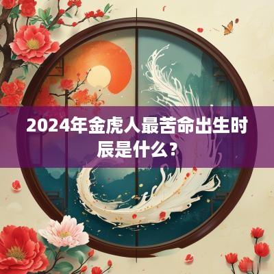 2025年金虎人最苦命出生时辰是什么？