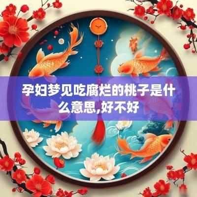 孕妇梦见吃腐烂的桃子是什么意思,好不好