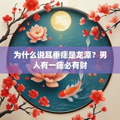 为什么说耳垂痣是龙潭？男人有一痣必有财