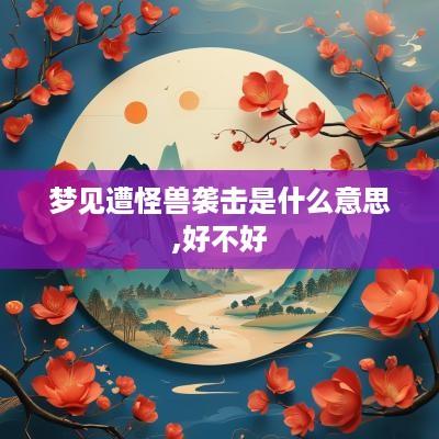 梦见遭怪兽袭击是什么意思,好不好