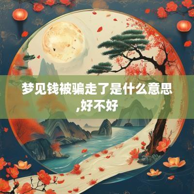 梦见钱被骗走了是什么意思,好不好