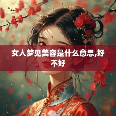 女人梦见美容是什么意思,好不好
