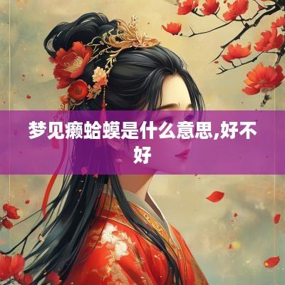 梦见癞蛤蟆是什么意思,好不好