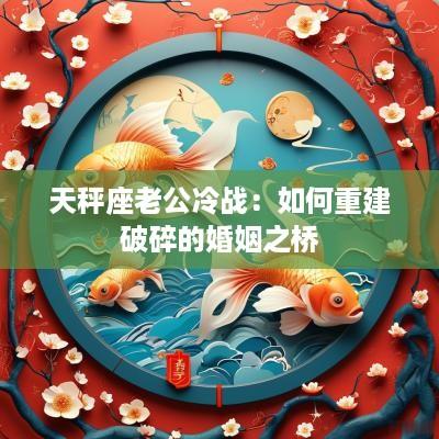 天秤座老公冷战：如何重建破碎的婚姻之桥