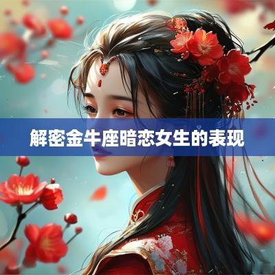 解密金牛座暗恋女生的表现