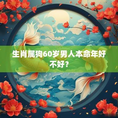 生肖属狗60岁男人本命年好不好？