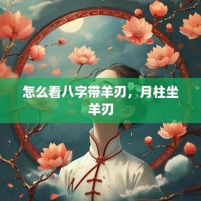 怎么看八字带羊刃，月柱坐羊刃