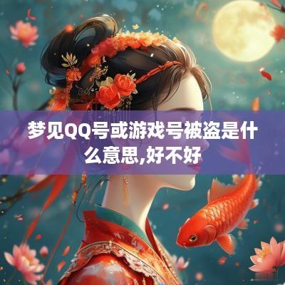 梦见QQ号或游戏号被盗是什么意思,好不好