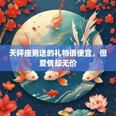 天秤座男送的礼物很便宜，但爱情却无价