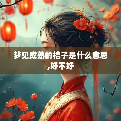 梦见成熟的桔子是什么意思,好不好