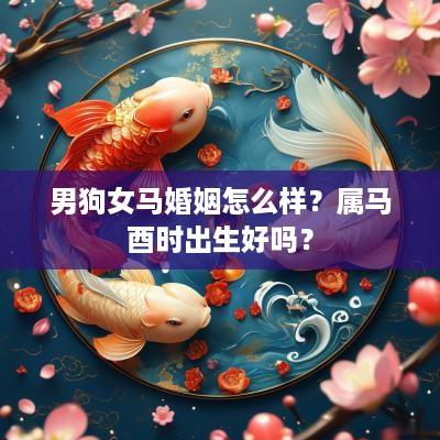 男狗女马婚姻怎么样？属马酉时出生好吗？