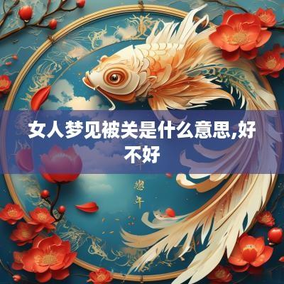 女人梦见被关是什么意思,好不好