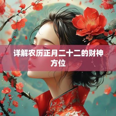 详解农历正月二十二的财神方位