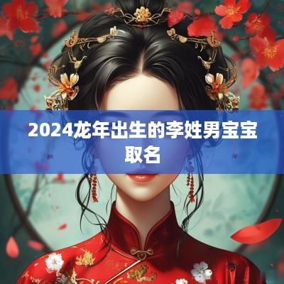 2025蛇年出生的李姓男宝宝取名