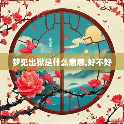 梦见出狱是什么意思,好不好