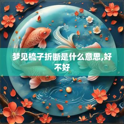 梦见梳子折断是什么意思,好不好