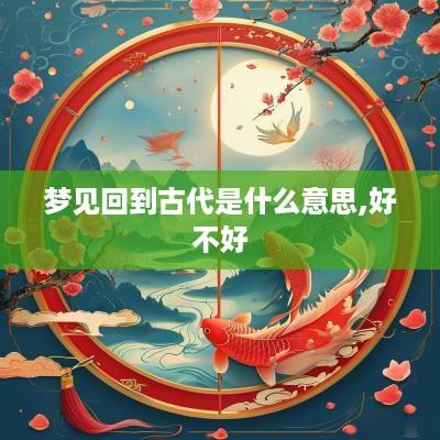 梦见回到古代是什么意思,好不好