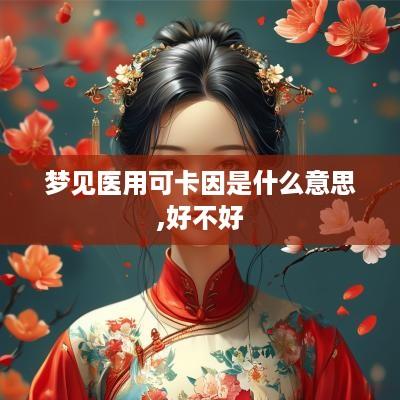 梦见医用可卡因是什么意思,好不好