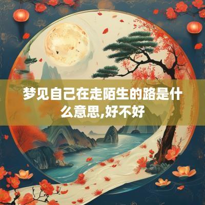 梦见自己在走陌生的路是什么意思,好不好