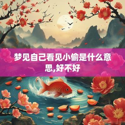 梦见自己看见小偷是什么意思,好不好