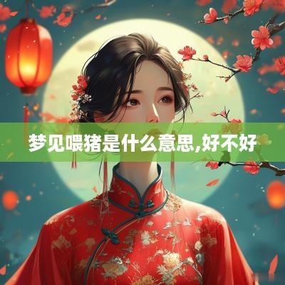 梦见喂猪是什么意思,好不好