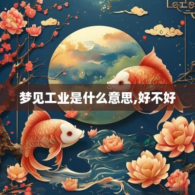 梦见工业是什么意思,好不好