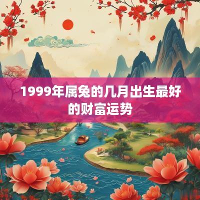 1999年属兔的几月出生最好的财富运势