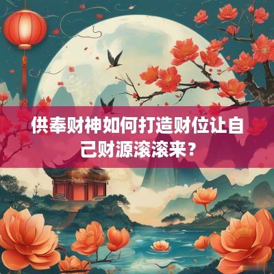 供奉财神如何打造财位让自己财源滚滚来？