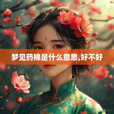 梦见药棉是什么意思,好不好