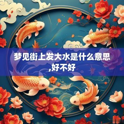 梦见街上发大水是什么意思,好不好
