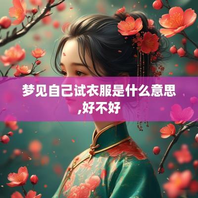 梦见自己试衣服是什么意思,好不好