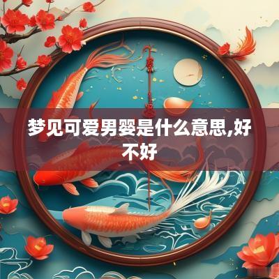 梦见可爱男婴是什么意思,好不好