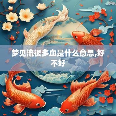 梦见流很多血是什么意思,好不好