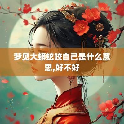 梦见大蟒蛇咬自己是什么意思,好不好