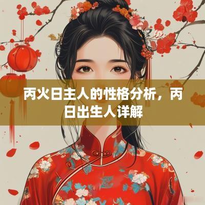丙火日主人的性格分析，丙日出生人详解