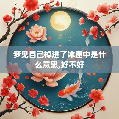 梦见自己掉进了冰窟中是什么意思,好不好