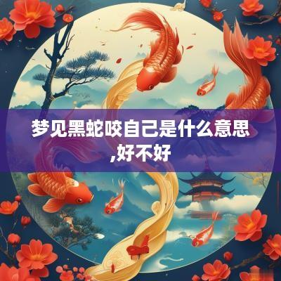 梦见黑蛇咬自己是什么意思,好不好
