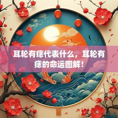 耳轮有痣代表什么，耳轮有痣的命运图解！
