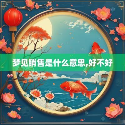 梦见销售是什么意思,好不好