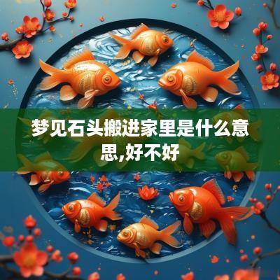 梦见石头搬进家里是什么意思,好不好
