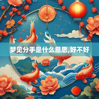 梦见分手是什么意思,好不好