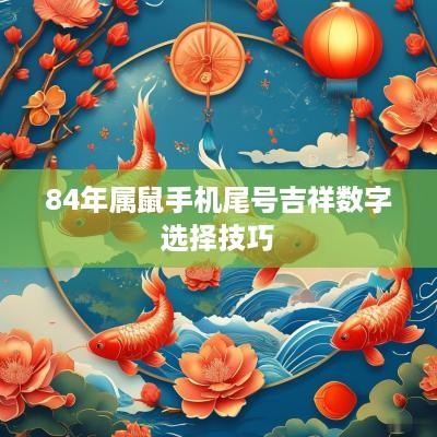 84年属鼠手机尾号吉祥数字选择技巧