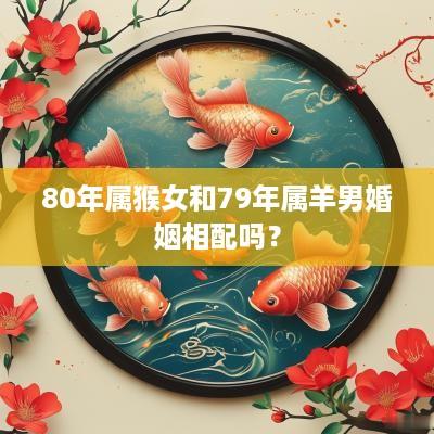 80年属猴女和79年属羊男婚姻相配吗？
