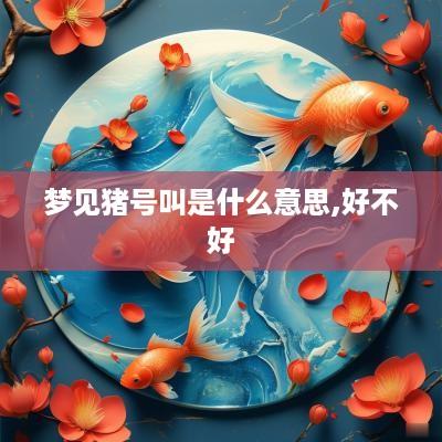 梦见猪号叫是什么意思,好不好