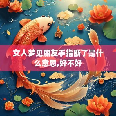女人梦见朋友手指断了是什么意思,好不好