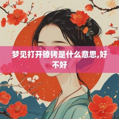 梦见打开镣铐是什么意思,好不好