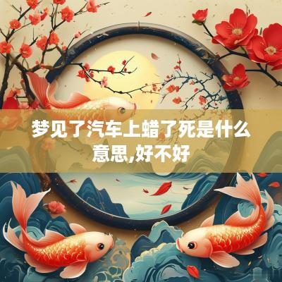 梦见了汽车上蜡了死是什么意思,好不好