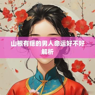 山根有痣的男人命运好不好解析