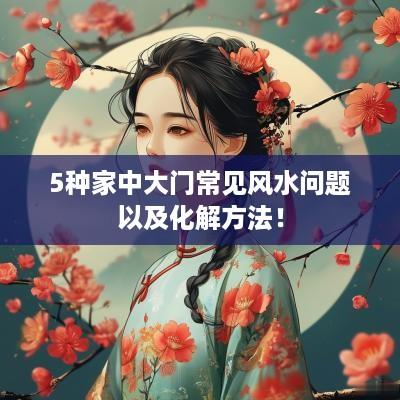 5种家中大门常见风水问题以及化解方法！